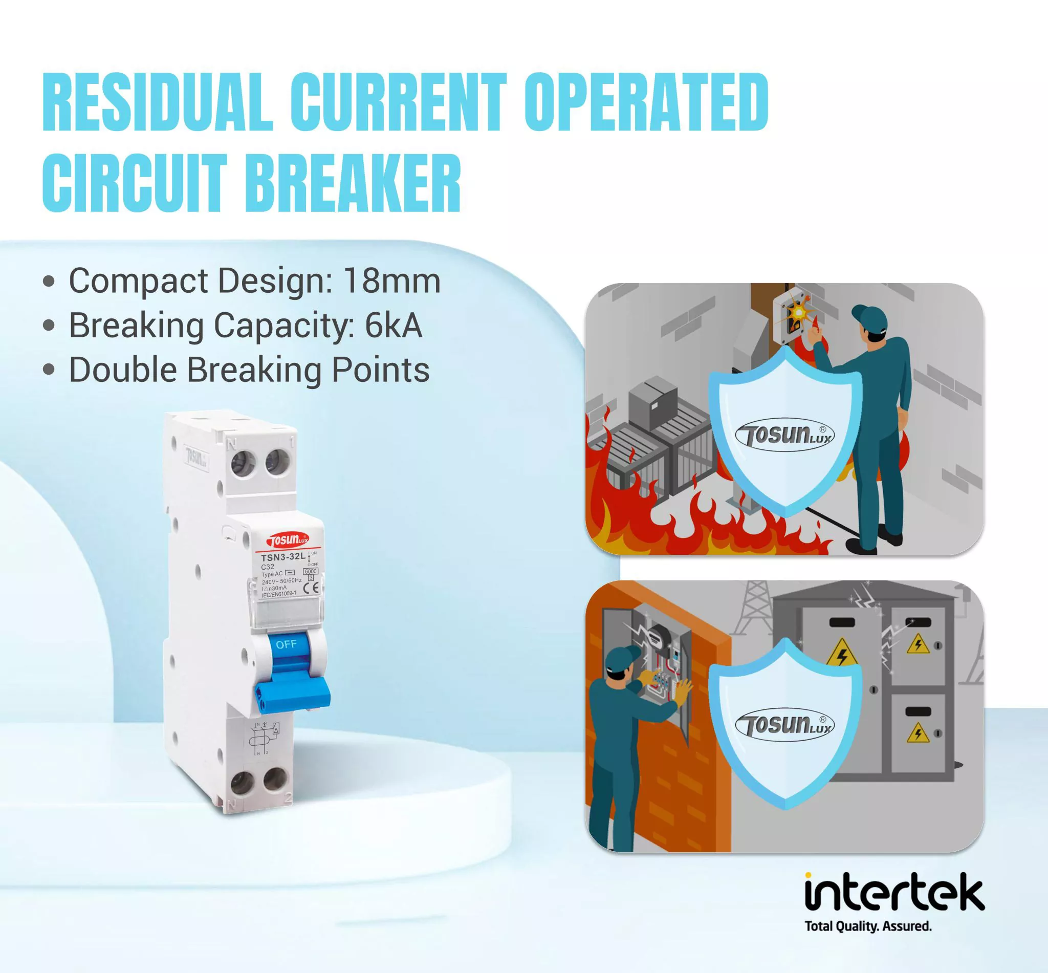 TOSUNlux RCBO Производитель | Повышение вашей электробезопасности